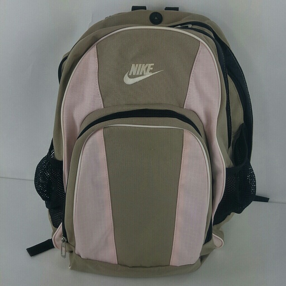 Nike Handbags - Nike Women’s School Backpack Tan & Pink Adjustable